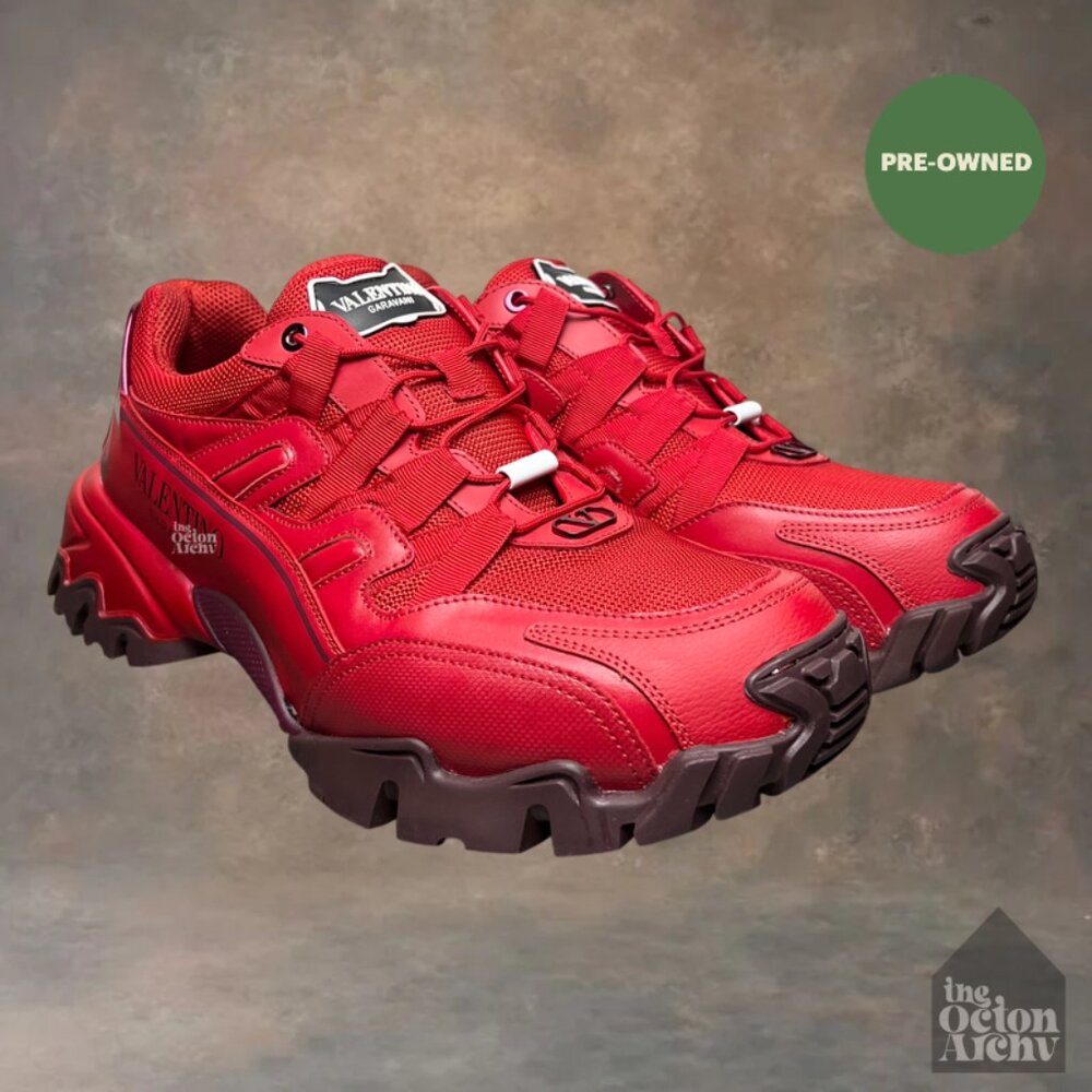 Size 44 Valentino Garavani Climber Trainer 'Red' TSC20Y0 Pre-Owned